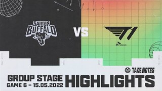 Highlights SGB vs T1 [Vòng Bảng - Ngày 6] [MSI 2022][15.05.2022]