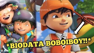 WOW BOBOIBOY SEKOLAH LAGI!! || Biodata Boboiboy / Boyvers kesini!!!