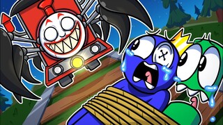 BLUE Vs CHOO CHOO CHARLES!? Rainbow Friends Animation