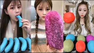 Thánh Ăn Đá Ăn Đá Lạnh Màu Sắc Hình Dạng Bất Thường Thú Vị - ASMR Ice Crunchy Eating sound#146