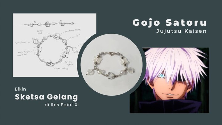 Bikin Sketsa Gelang Anime di Ibis Paint