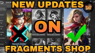 NEW UPDATES ON FRAGMENTS SHOP | THIS JULY 2020 😱 [60 FPS] | Mobile Legends: Bang Bang!