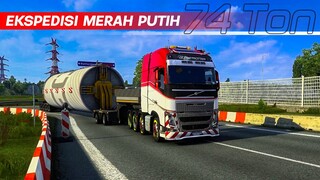 Extra Hati Hati | Pengiriman 74 Ton Wind Turbine Tower | Euro Truck Simulator 2 1.45