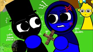 杰文想杀死布莱克？！ - Incredibox Sprunki (AU)
