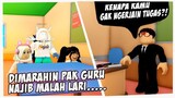 DIMARAHIN PAK GURU, NAJIB MALAH KABURRR - NEW! Escape School Obby! ROBLOX INDONESIA