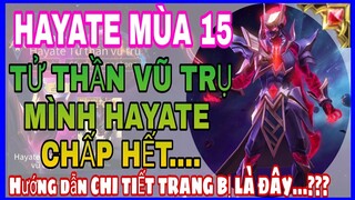 Hayate mùa 15 | Lên đồ và bảng ngọc Hayate mùa 15 chuẩn và mạnh nhất leo rank cao thủ - HD GAME 76