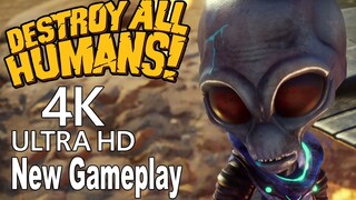 Destroy All Humans! Remake - New Gameplay Demo Walkthrough No Commentary [4K]