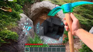 Minecraft in Real Life POV - Realistic Diamond CAVE in Minecraft Animation