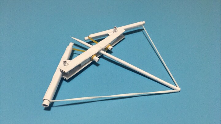 [Origami] Handmade triangular compound bow, high simulation, long range, so cool to play shooting ga