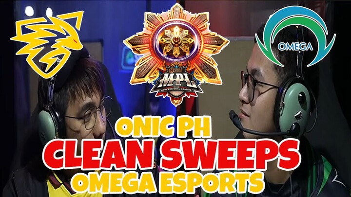 ONIC PH CLEAN SWEEPS OMEGA ESPORTS | FULLGAME HIGHLIGHTS | MPL PH WEEK 5 DAY 2