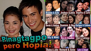 *50 CELEBS NA PINAGTAGPO LANG NGUNIT DI TINADHANA (Mga HOPIA na Pag-ibig sa Showbiz)