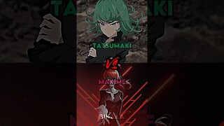 Tatsumaki vs Makime #onepunchman#chainsawman#shorts