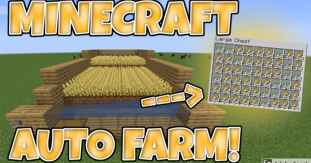 Kennis maken schuintrekken Oven Minecraft 1.17 EASY Auto Wheat Farm Tutorial! [Works with carrots, potato,  beetroot] [REMAKE] - Bilibili