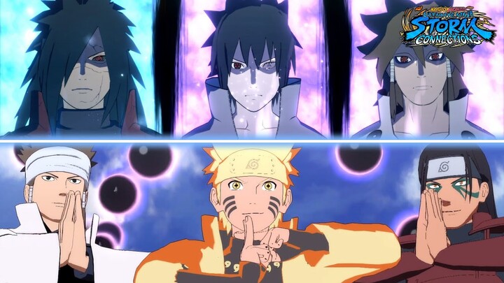 KEREN! Ultimate Team Jutsu Reinkarnasi Indra & Ashura | Naruto X Boruto Ninja Storm Connections