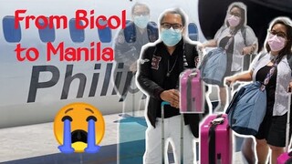 Traveling from Legazpi City to Manila via PAL 1 day before lockdown || Bound for Canada