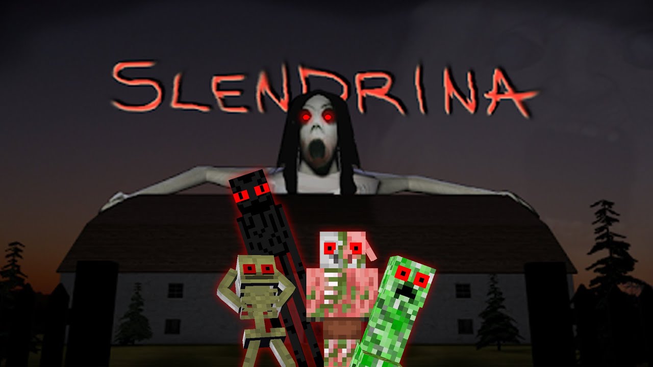 Monster School : SCARY SLENDRINA THE CELLAR CHALLENGE - Minecraft Animation  