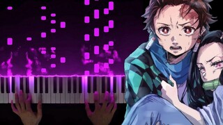 [Piano efek khusus] Energi tinggi di depan! Kimetsu no Yaiba "Kamado Tanjiro no Uta" - PianoDeuss