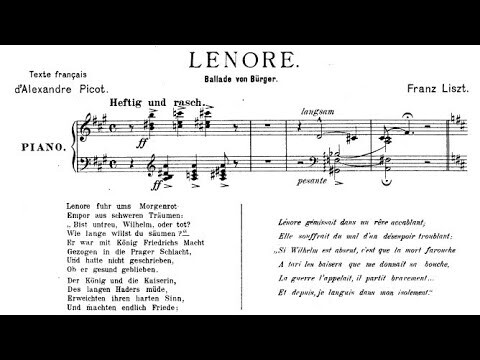 Franz Liszt - "Lenore" for narrator and piano (VIDEO REQUEST)