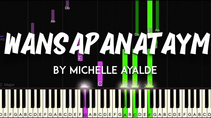 Wansapanataym by Michelle Ayalde synthesia piano tutorial + sheet music & lyrics