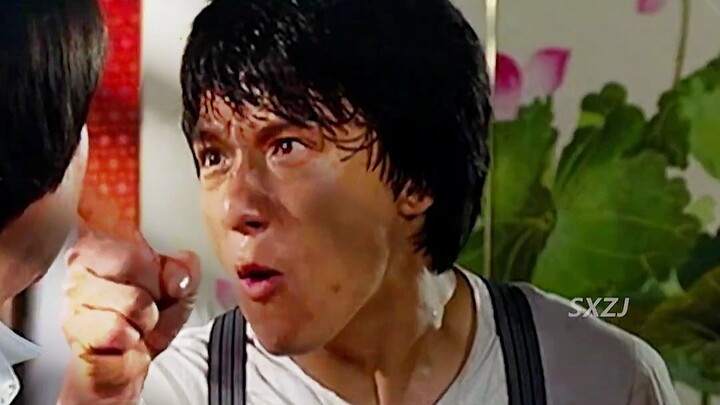 I suggest you don't watch this while you're eating. This scene of Jackie Chan is so funny that it hu
