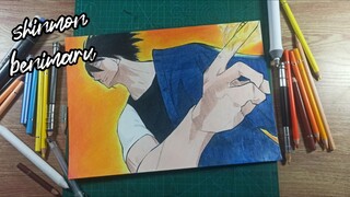 drawing shinmon benimaru|| speeddraw