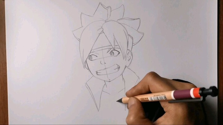 Cara Menggambar Karakter Boruto