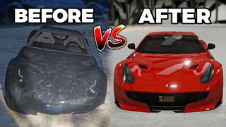 Transforming Abandoned FERRARI to BRAND NEW FERARRI - REBUILD | GTA V Roleplay