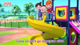 20-100 Playtime On The Slide Super Jojo Jojo English 3D Nursery Rhymes Kids Songs