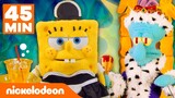 SpongeBob | Maraton Rumah-Rumahan Nanas SpongeBob selama 45 Menit! | Nickelodeon Bahasa