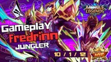 Gameplay Fredrinn Neobeast Jungler Build Tank & Emblem Support ~ MLBB