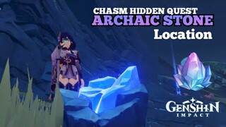 Hidden Quest and Archaic Stone all Location Chasm Genshin Impact