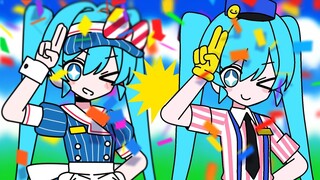 催眠术，但两边都是初音miku