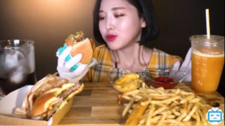 ASMR McDonalds Burger Mukbang #amthuc