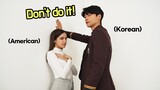 Things that you should NEVER do when you date an American (Korean teen and American reaction)