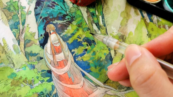 【Don Stowe】How beautiful is opaque watercolor? Why did I give up watercolor?