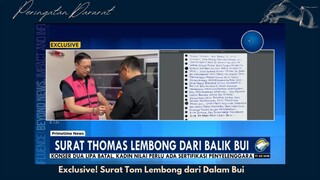 Surat Tom Lembong Dari Bui