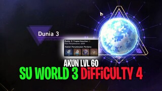 4 STARS ONLY! LVL 60 SU WORLD 3 DiFF 4 Di Honkai Star Rail