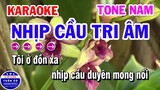 Karaoke Nhịp Cầu Tri Âm || Nhạc Sống Tone Nam Tuấn Cò Karaoke