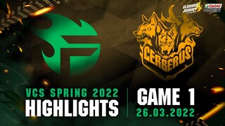 Highlights TF vs CES [Ván 1][VCS Mùa Xuân 2022][26.03.2022]