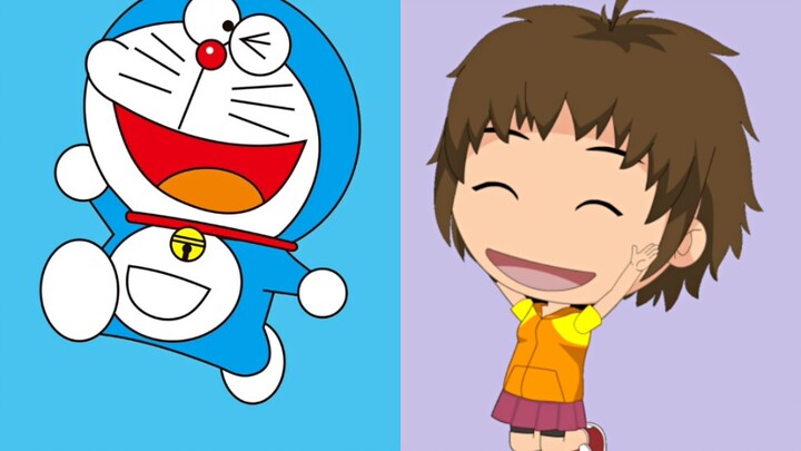 Kalau ditilik dari karakter-karakter yang suaranya sama dengan Lazy Sheep, apakah Doraemon juga sama