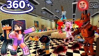 APHMAU saving friends from FREDDY in PIZZERIA - Minecraft 360°