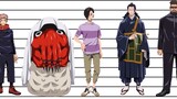 [ Jujutsu Kaisen ] Characters set height comparison!