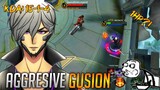 AGGRESIVE GUSION= FAST GAME | Gusion Gameplay | Bronze V | Best Moment