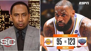 ESPN reacts to LeBron James scores 32 Pts but Lakers blowout loss to Pelicans 123-95