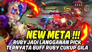 META RUBY TELAH KEMBALI!!! BUFF RUBY GILA BENER LAWAN 3 ORANG MALAH MENANG | TOP 1 GLOBAL RUBY BUILD