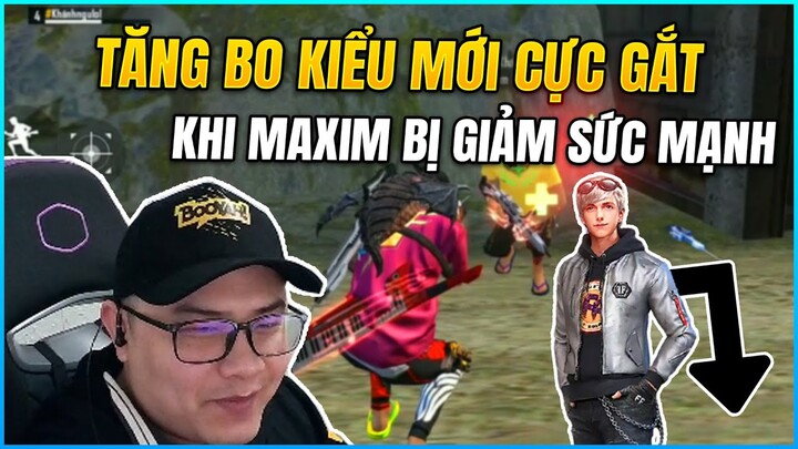 [Free Fire] Hướng Dẫn Tăng Bo Kiểu Mới Về TOP 1 Cực Dễ Khi Maxim Bị Giảm Sức Mạnh