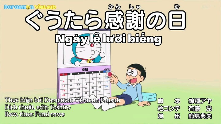 Doraemon Vietsub - Tập 760 : " Ngày lễ lười biếng " &  " Bí mật trong tim của Shizuka - chan "