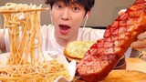 [Makanan]Mukbang SIO: Pasta Bacon, Daging Panggang