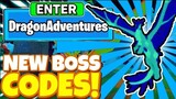 *🦕NEW BOSS* UPDATE OP CODES?! In Roblox Dragon Adventures