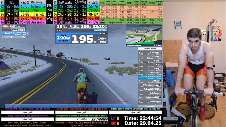 Zwift Cycling Workout 29.04.2025